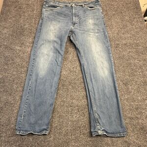 Levis 505 Regular Fit Mens Jeans 40x30 Blue Medium Wash Straight Leg 00505-1064